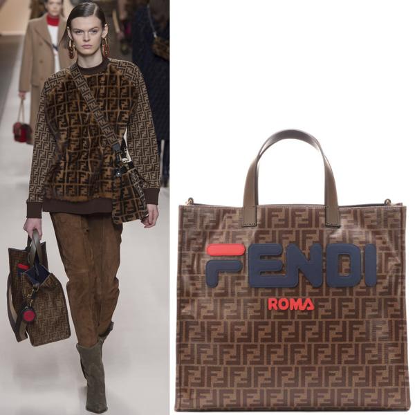 2024新作 フェンディスーパーコピー FENDI FILA トートショッパー マルチカラー ファブリックバッグ 8BH357A5N6F155V